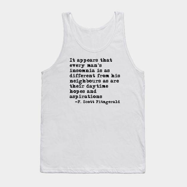 Every man's insomnia Tank Top by peggieprints